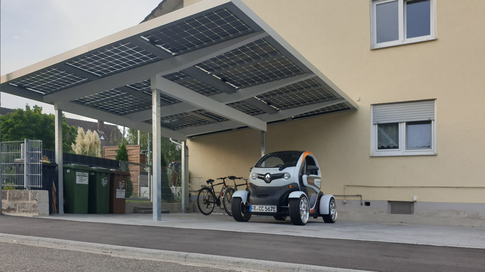 Photovoltaik Solarstrom Uber Den Carport Solarenergie De