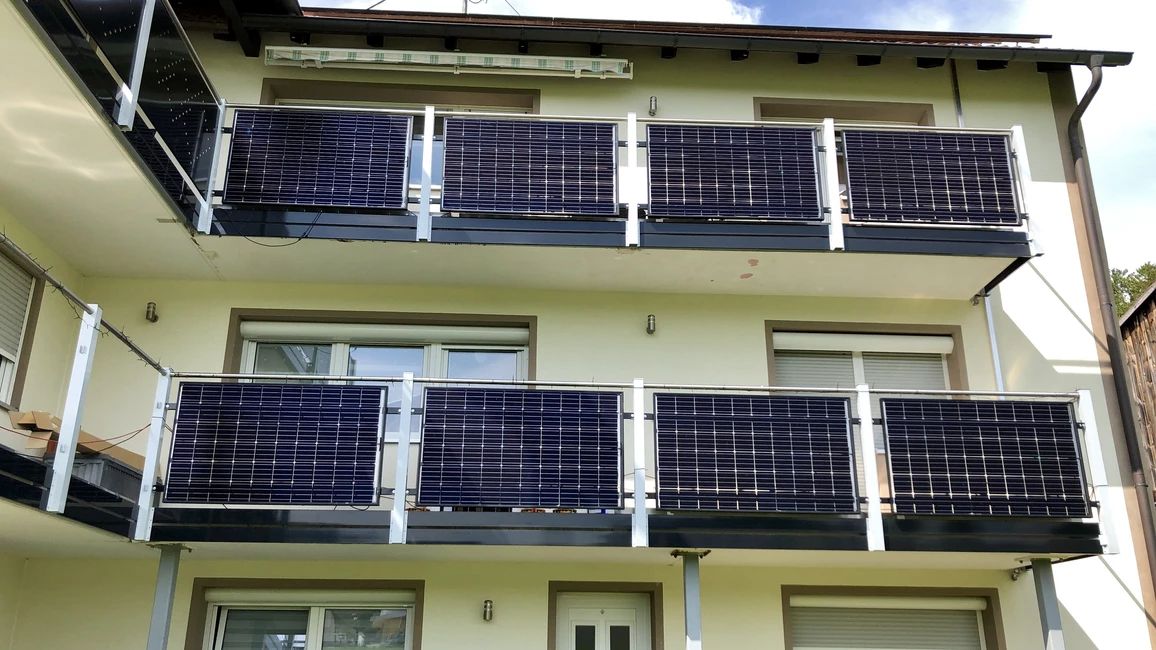 Mini-Solaranlage für den Balkon