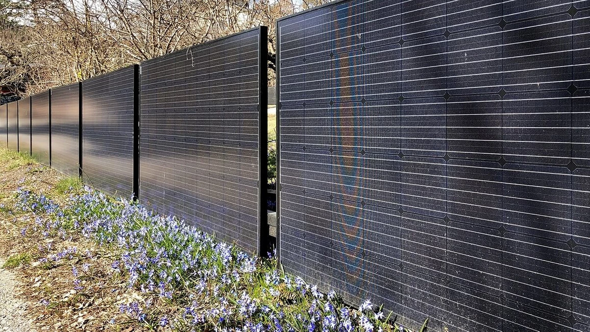 Photovoltaik am Zaun: Solarzaun